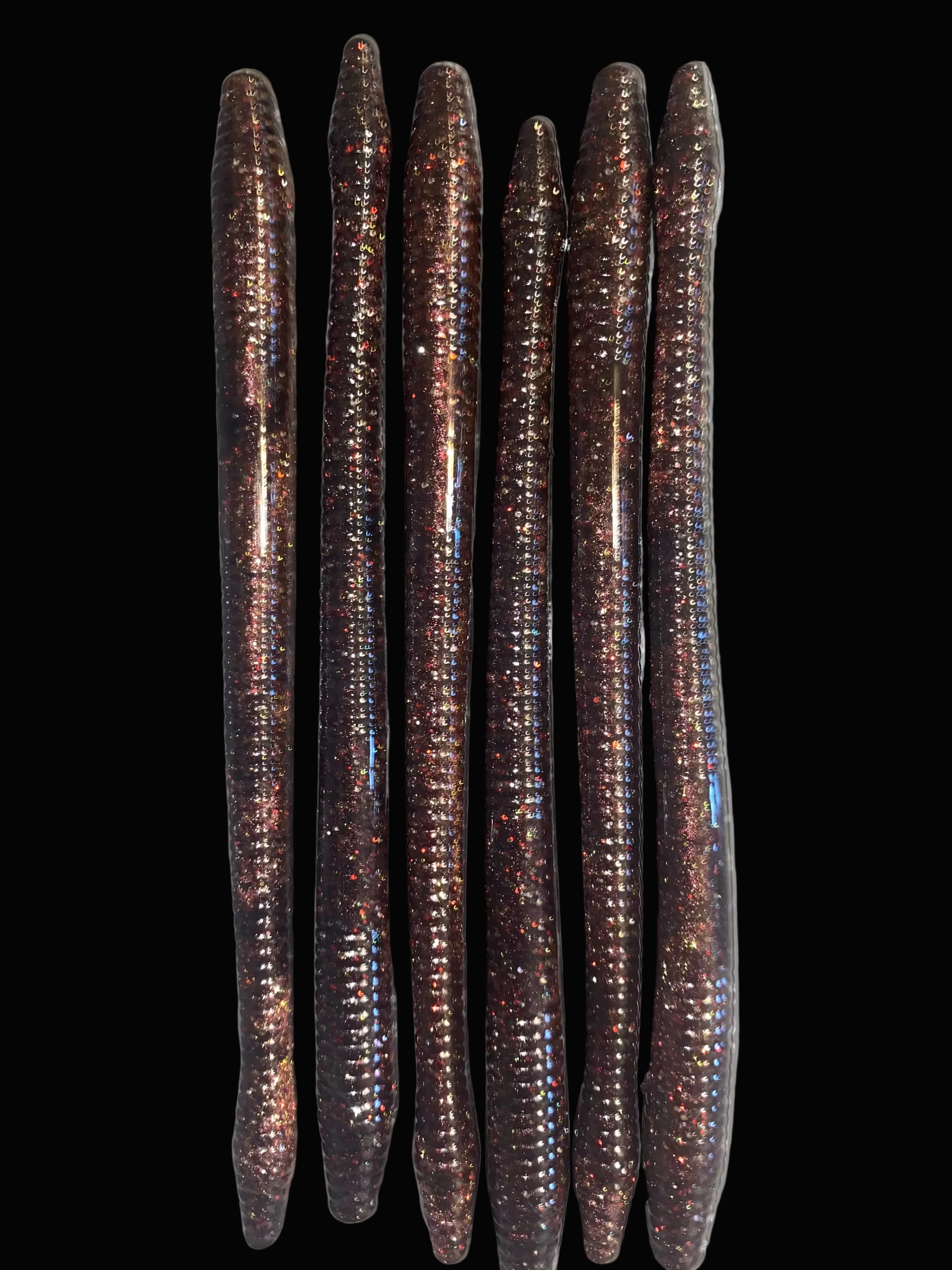 Black Copper Trick Worm 6.25" Hand Pour