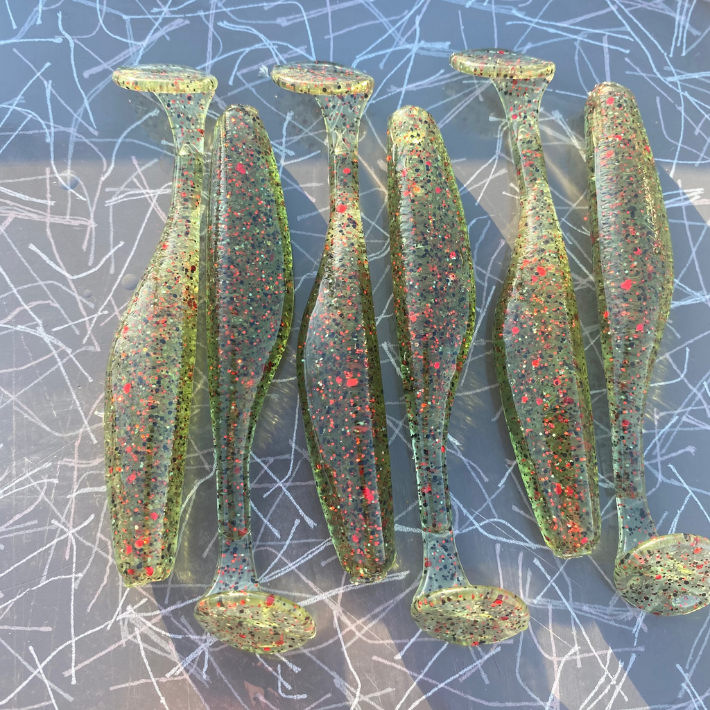 Watermelon Swim bait 3.8"