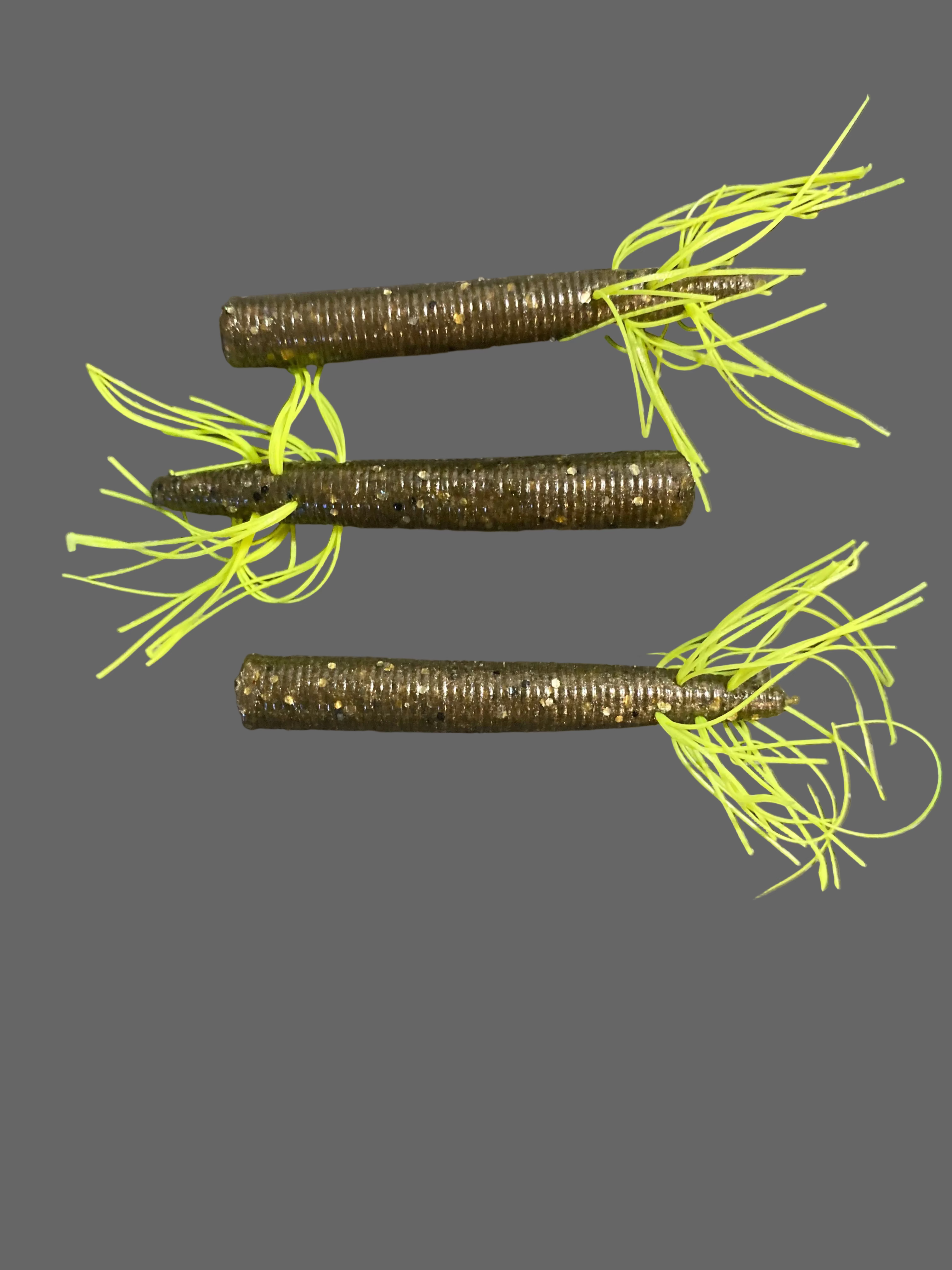 Fuzz Grub 3" Metal-Chartreuse