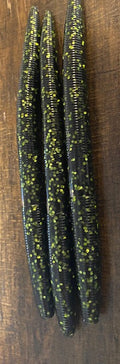 Black w/ Chartreuse flake 5.25" Stick bait