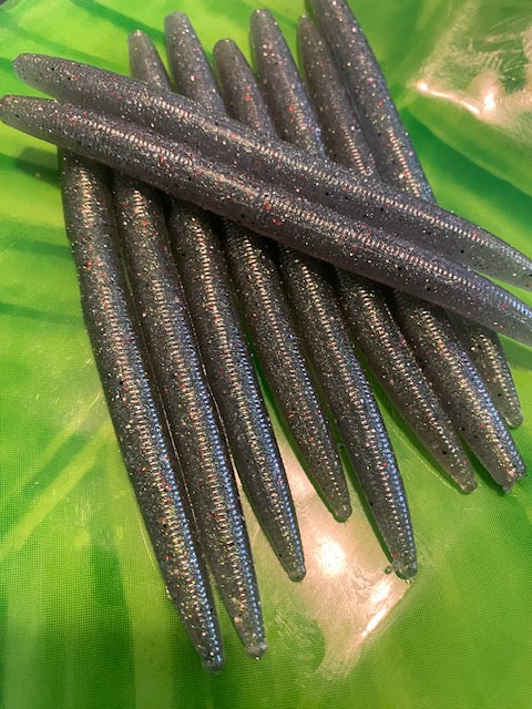 5.25" Stick bait - Grey/Green