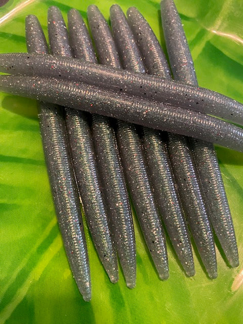 5.25" Stick bait - Grey/blue